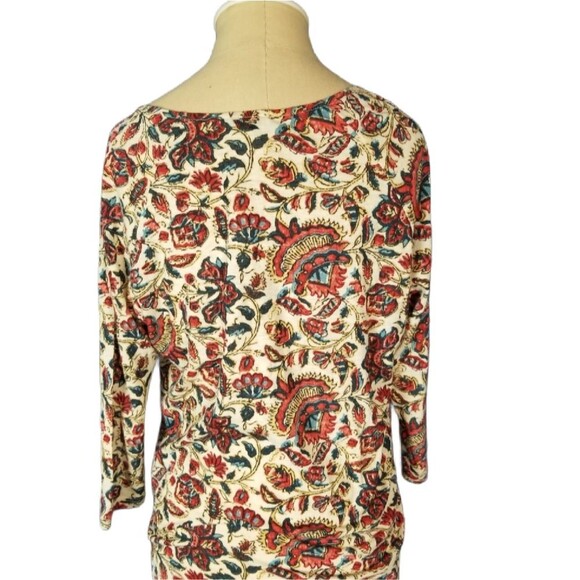 LUCKY BRAND Women's Floral-print Peasant Blouse Size Small - Picture 1 of 5